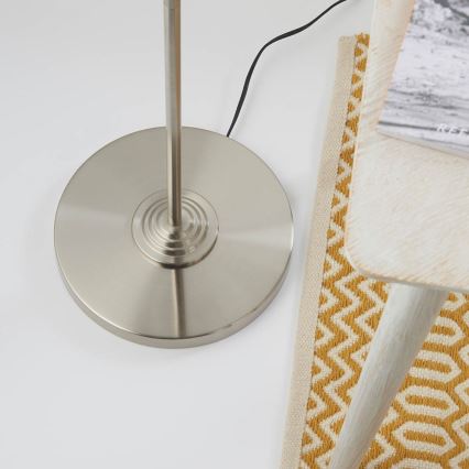 Endon 94359 - Stojacia lampa HIGHCLERE 3xE14/40W/230V béžová/lesklý chróm pr. 47 cm