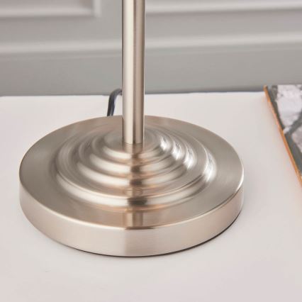 Endon 94369 - Stolná lampa HIGHCLERE 3xE14/18W/230V béžová/matný chróm
