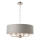 Endon 94415 - Luster na reťazi HIGHCLERE 8xE14/40W/230V šedá/lesklý chróm pr. 70 cm