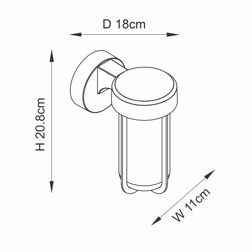 Endon 94990 - LED kúpeľňové nástenné svietidlo LED/8W/230V IP44 2700K matný chróm