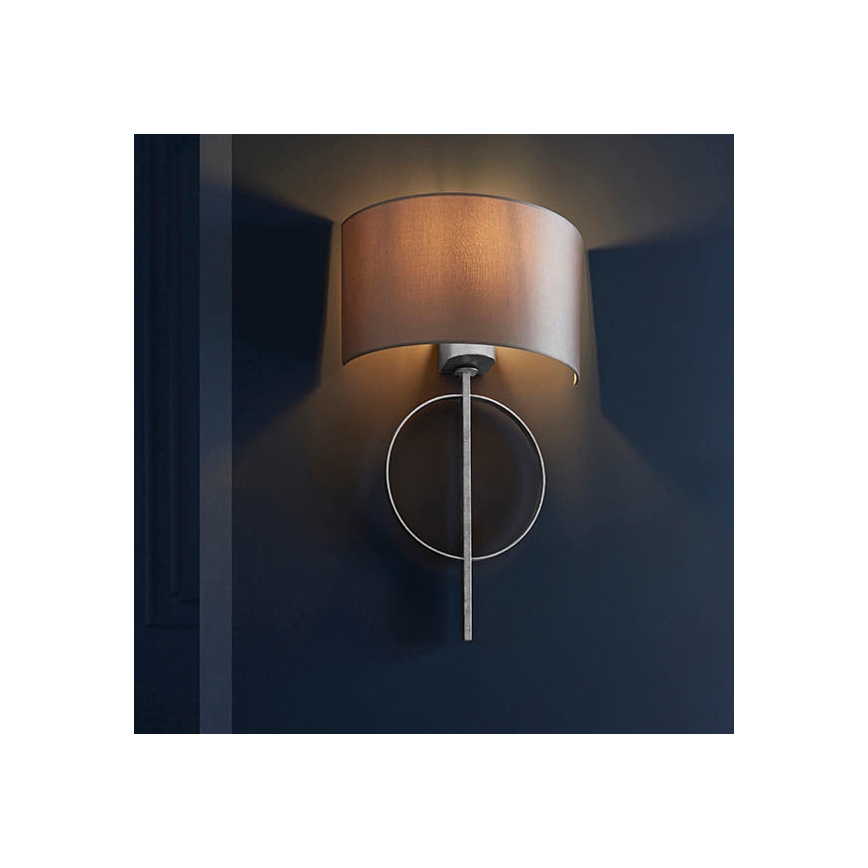 Endon 95214 - Nástenné svietidlo 1xE27/10W/230V sivé