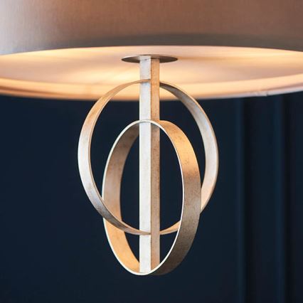 Endon 95216 - Luster na reťazi 3xE27/10W/230V pr. 60 cm sivý