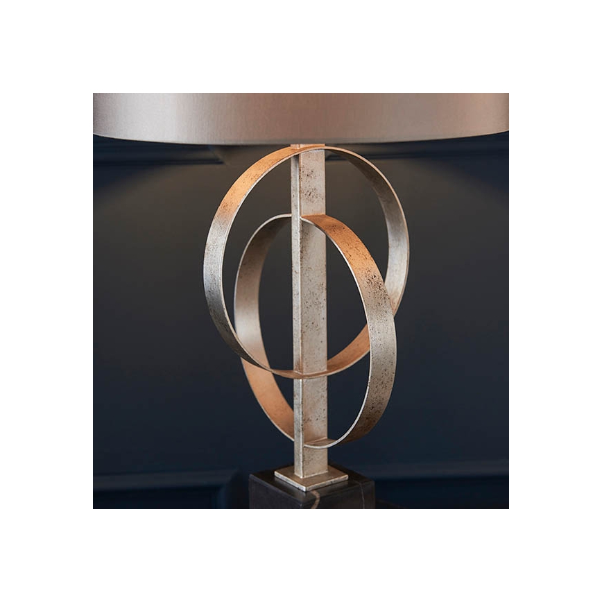 Endon 95217 - Stolná lampa 1xE27/10W/230V šedá/čierna