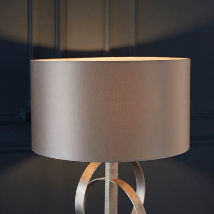 Endon 95217 - Stolná lampa 1xE27/10W/230V šedá/čierna