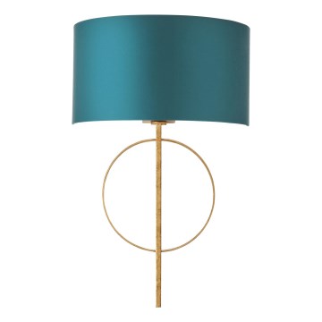 Endon 95218 - Nástenné svietidlo 1xE27/10W/230V modrá/mosadz