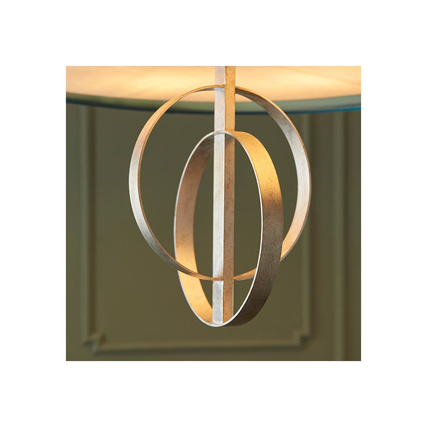 Endon 95223 - Luster na reťazi 5xE27/10W/230V priemer 70 cm modrá/šedá