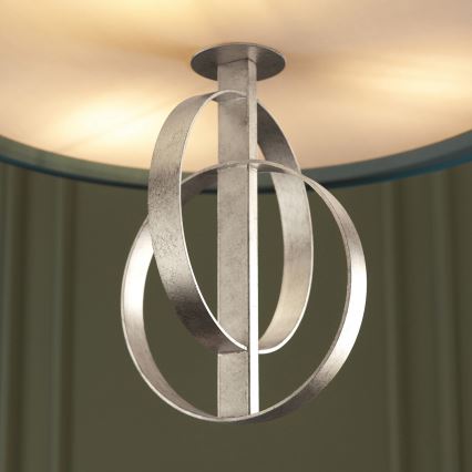 Endon 95224 - Závesný luster na reťazi 3xE27/10W/230V, priemer 60 cm, modrá/šedá