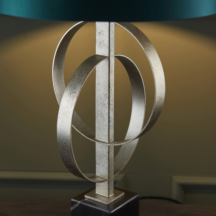 Endon 95225 - Stolná lampa 1xE27/10W/230V modrá/šedá/čierna