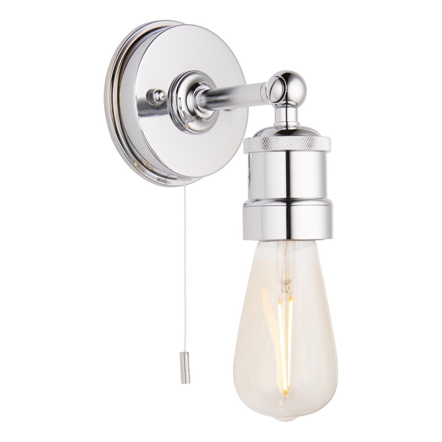 Endon 95505 - Kúpeľňové nástenné svietidlo MILLER 1xE27/6W/230V IP44 lesklý chróm