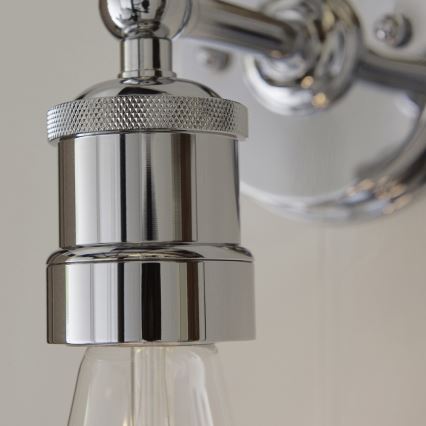 Endon 95505 - Kúpeľňové nástenné svietidlo MILLER 1xE27/6W/230V IP44 lesklý chróm