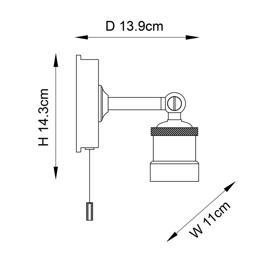 Endon 95505 - Kúpeľňové nástenné svietidlo MILLER 1xE27/6W/230V IP44 lesklý chróm