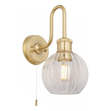 Endon 95507 - Kúpeľňové nástenné svietidlo KENDALL 1xE27/10W/230V IP44 mosadz