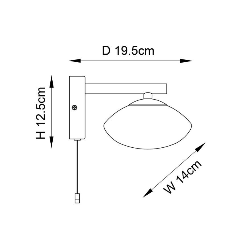 Endon 97181 - Kúpeľňové nástenné svietidlo MOBIAS 1xG9/3W/230V IP44 lesklý chróm