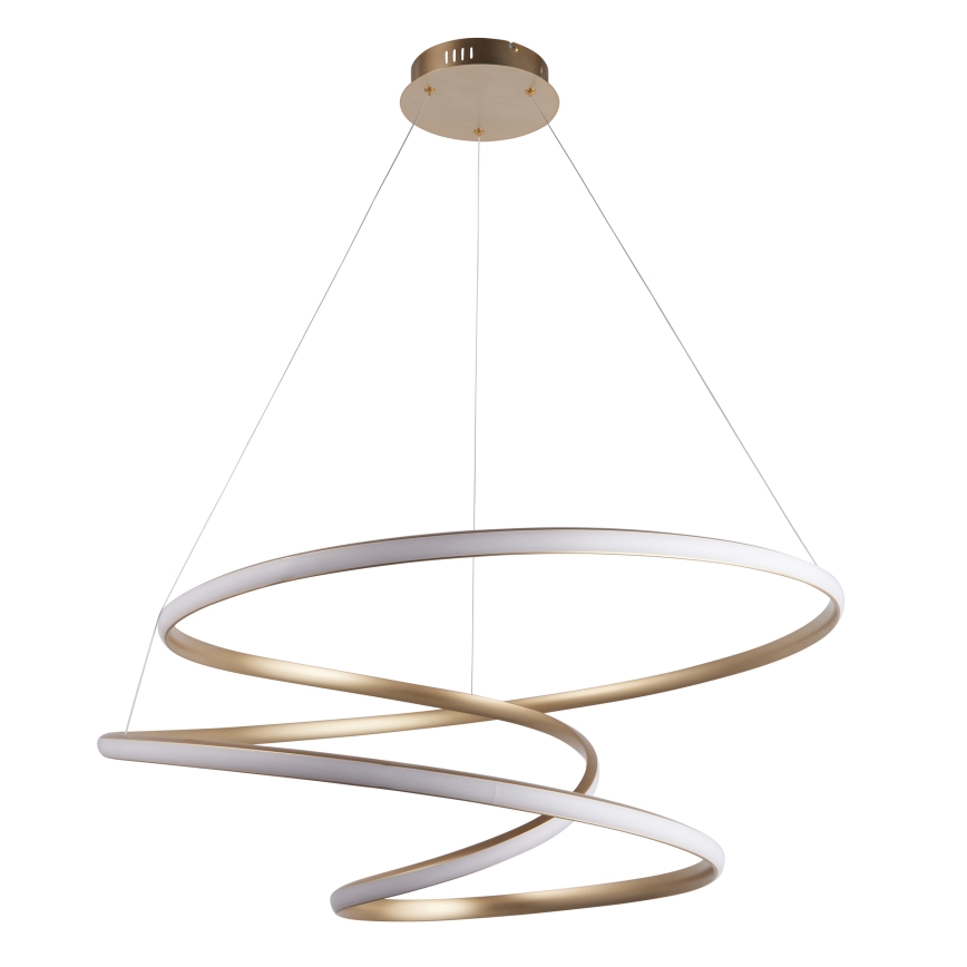 Endon 97639 - LED stmievateľný luster na lanku TWIRL LED/88W/230V 3000K zlatý
