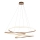 Endon 97645 - Stmievateľný LED luster na lanku TWIRL LED/131W/230V 3000K, zlatý
