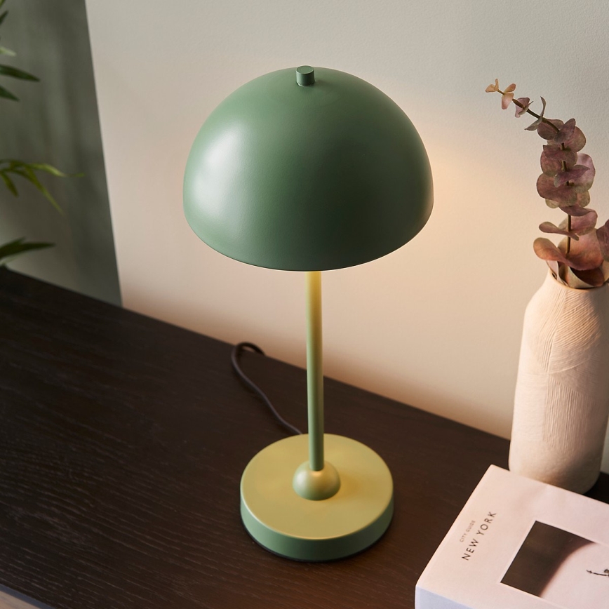 Endon 98495 - Stolová lampa SAROMA 1xE14/7W/230V zelená