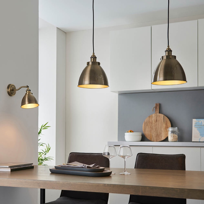 Endon 98746 - Nástenné bodové svietidlo FRANKLIN 1xE14/7W/230V mosadz