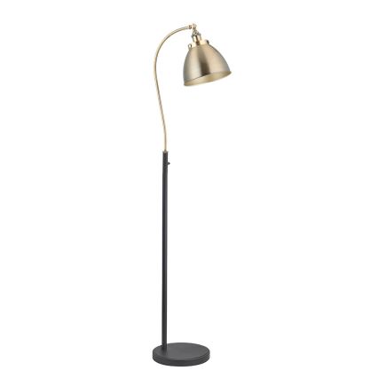 Endon 98748 - Stojacia lampa FRANKLIN 1xE27/10W/230V mosadz/čierna