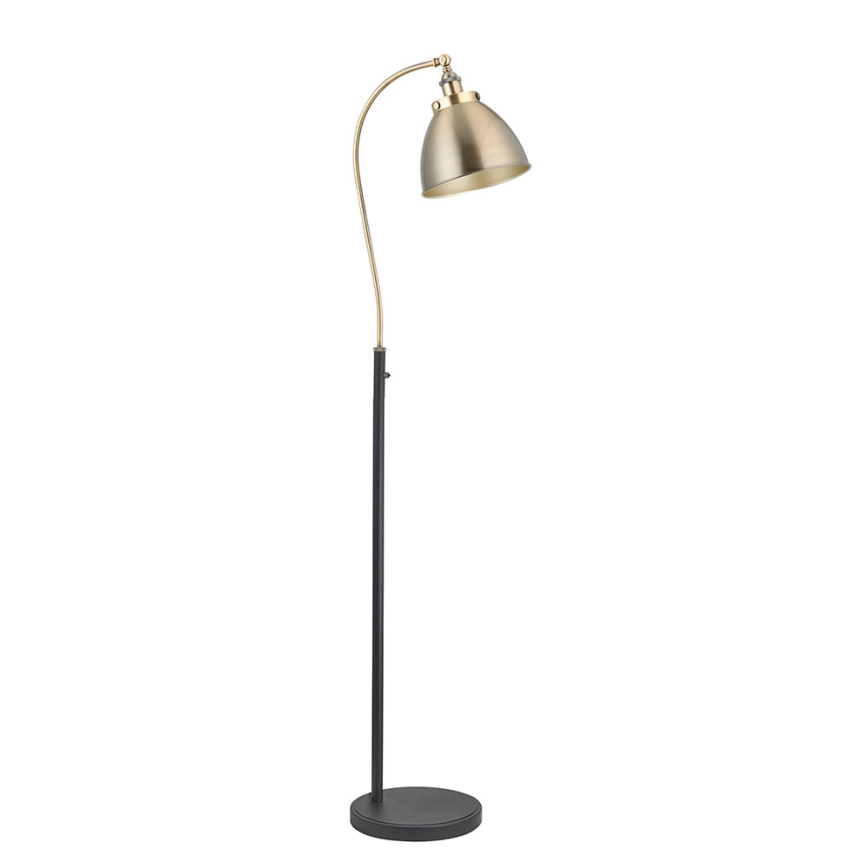 Endon 98748 - Stojacia lampa FRANKLIN 1xE27/10W/230V mosadz/čierna