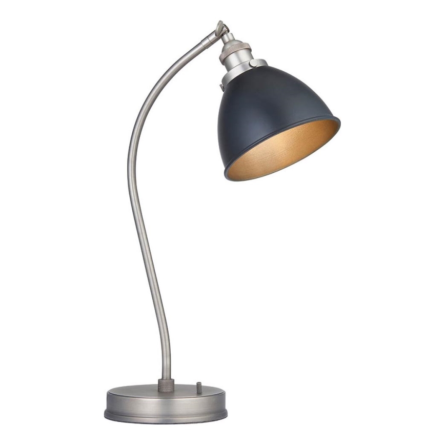 Endon 98752 - Stolová lampa FRANKLIN 1xE14/7W/230V matný chróm/antracit