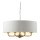 Endon 98938 - Luster na reťazi HIGHCLERE 8xE14/40W/230V Ø 70 cm biela/mosadz
