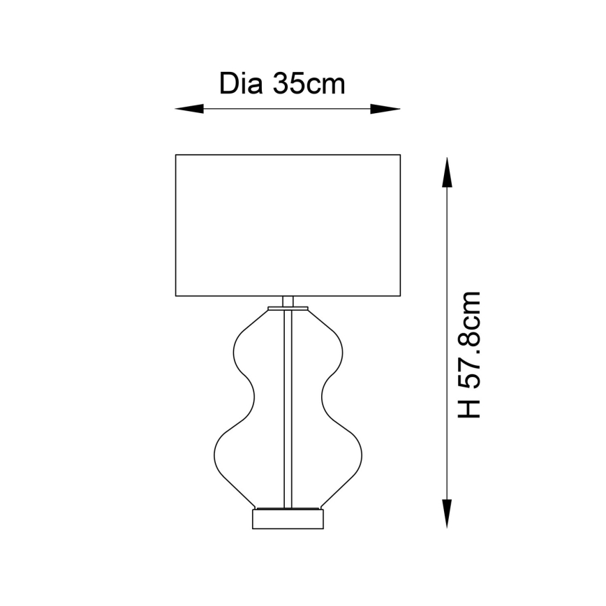 Endon 99110 - Stmievateľná stolná lampa KELDA 1xE27/10W/230V biela/zlatá