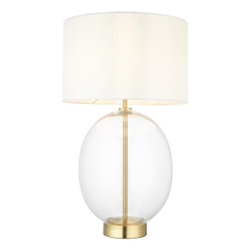 Endon 99292 - Stmievateľná stolová lampa KELDA 1xE27/10W/230V krémová/zlatá