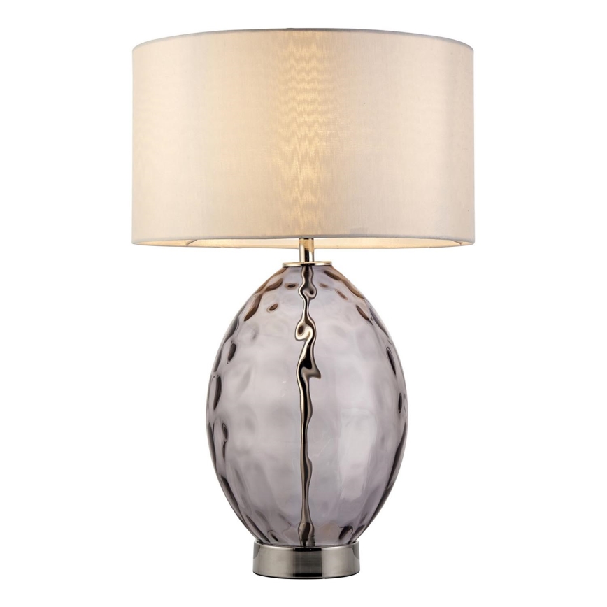 Endon 99581 - Stmievateľná stolná lampa ERIN 1xE27/10W/230V krémová/matný chróm/dymová čierna