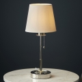 Endon 99596 - Stolná lampa 1xE27/10W/230V biela/lesklý chróm