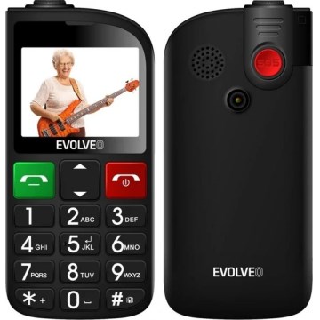 Evolveo - EasyPhone FL, mobilný telefón pre seniorov, čierny