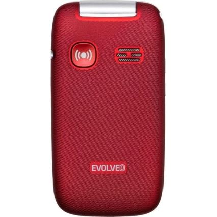 Evolveo - EasyPhone FS vyklápací mobilný telefón pre seniorov 2.8 červený