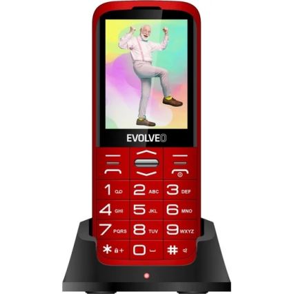 Evolveo - EasyPhone XO mobilný telefón pre seniorov červená