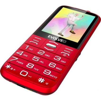 Evolveo - EasyPhone XO mobilný telefón pre seniorov červená