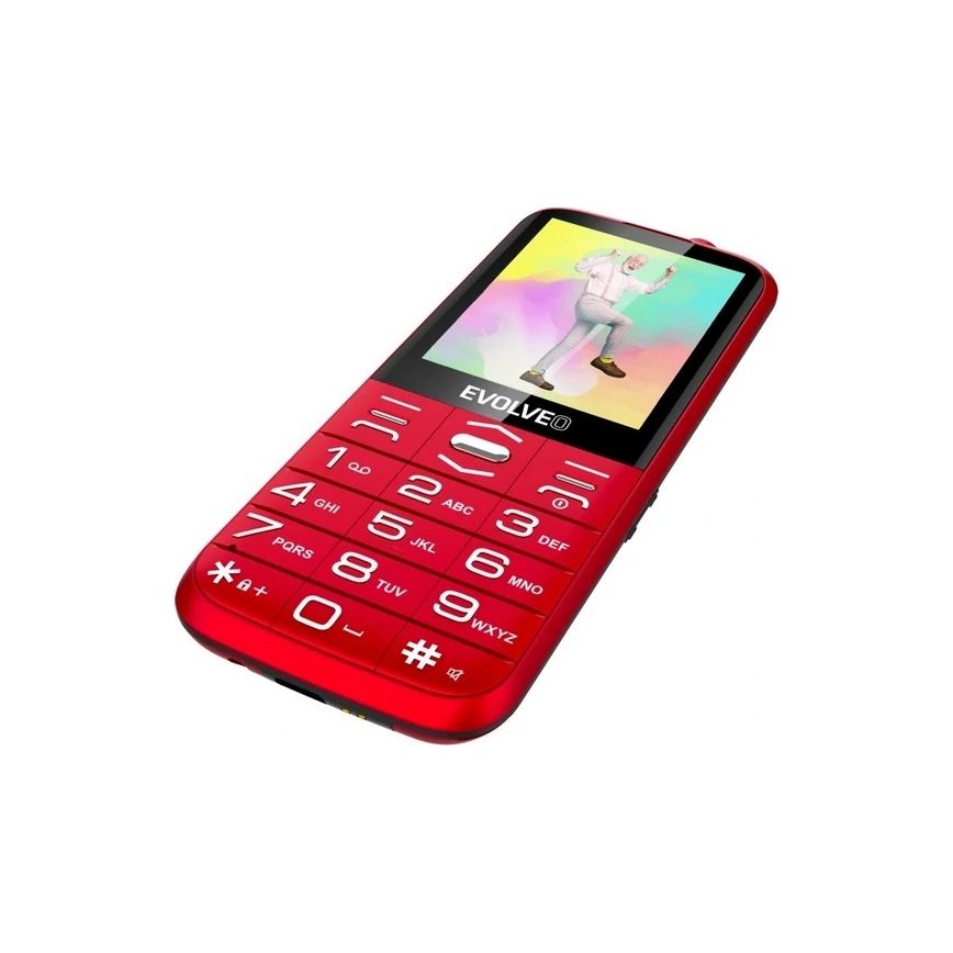 Evolveo - EasyPhone XO mobilný telefón pre seniorov červená