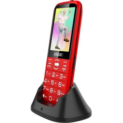 Evolveo - EasyPhone XO mobilný telefón pre seniorov červená