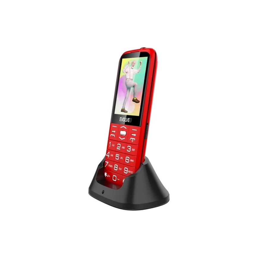Evolveo - EasyPhone XO mobilný telefón pre seniorov červená