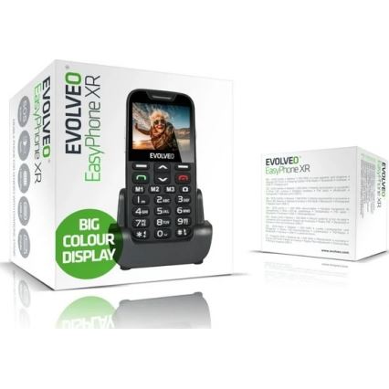 Evolveo - EasyPhone XR 4G mobilný telefón pre seniorov čierna