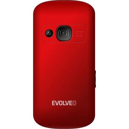 Evolveo - EasyPhone XS, mobilný telefón pre seniorov, červený