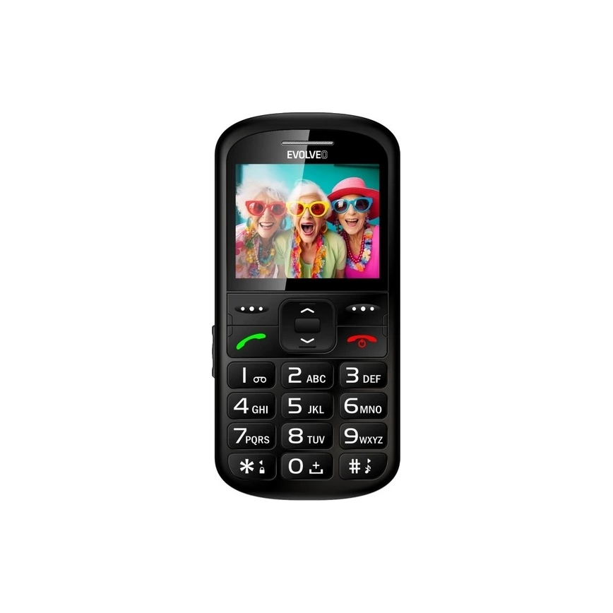 Evolveo - EasyPhone XS, mobilný telefón pre seniorov, čierny