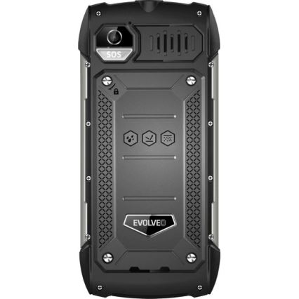 Evolveo - StrongPhone H1 vodotesný Dual SIM telefón čierna/strieborná