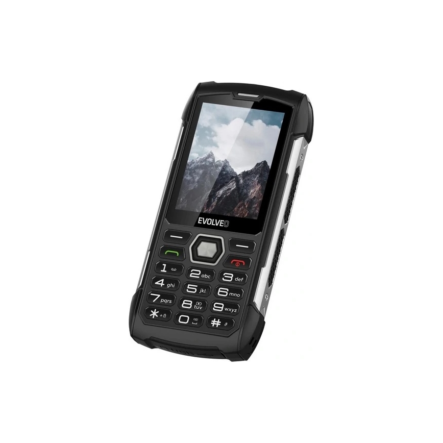 Evolveo - StrongPhone H1 vodotesný Dual SIM telefón čierna/strieborná