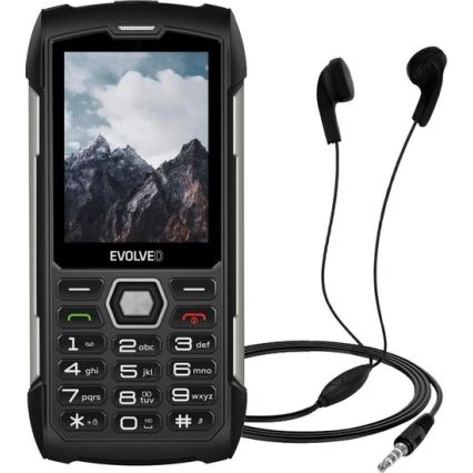 Evolveo - StrongPhone H1 vodotesný Dual SIM telefón čierna/strieborná