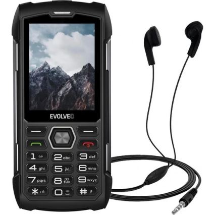 Evolveo - StrongPhone H1, vodotesný Dual SIM telefón, čierno-šedý