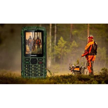 Evolveo - StrongPhone H1 vodotesný Dual SIM telefón poľovnícka kamufláž
