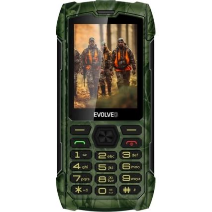 Evolveo - StrongPhone H1 vodotesný Dual SIM telefón poľovnícka kamufláž