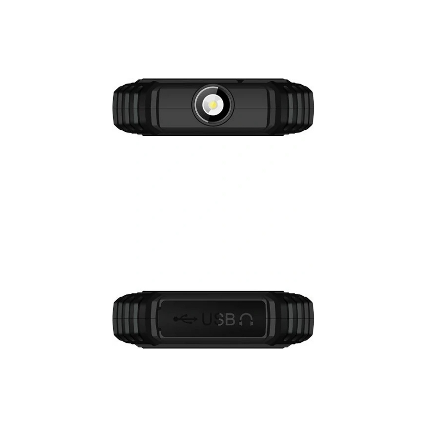 Evolveo - StrongPhone Q1, vodotesný Dual SIM telefón, čierny