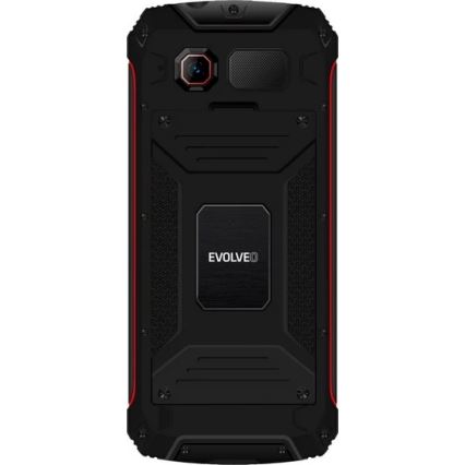 Evolveo - StrongPhone W4 vodotesný Dual SIM telefón čierna/červená