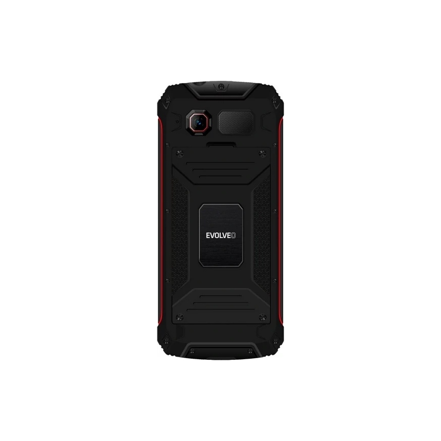 Evolveo - StrongPhone W4 vodotesný Dual SIM telefón čierna/červená