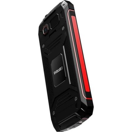 Evolveo - StrongPhone W4 vodotesný Dual SIM telefón čierna/červená
