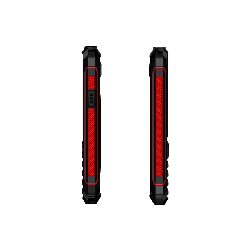 Evolveo - StrongPhone W4 vodotesný Dual SIM telefón čierna/červená